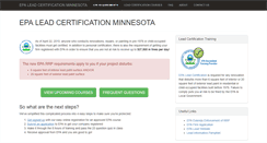 Desktop Screenshot of leadcertificationmn.com