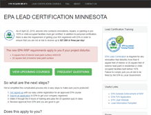 Tablet Screenshot of leadcertificationmn.com